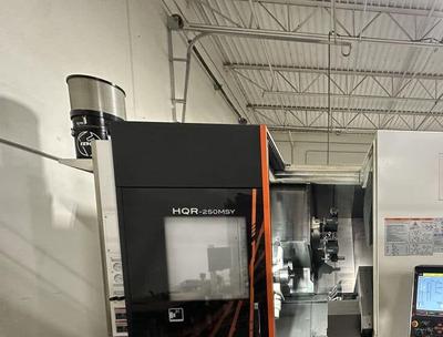 Mazak hqr 250msy twin turret twin spindle cnc lathe w chip conveyor (2021)