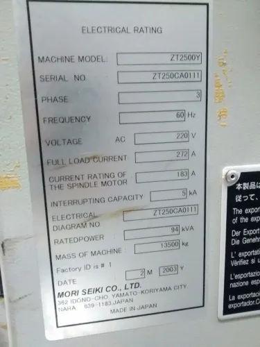 DMG MORI ZT-2500Y CNC Lathe - Sub Spindle (2003)