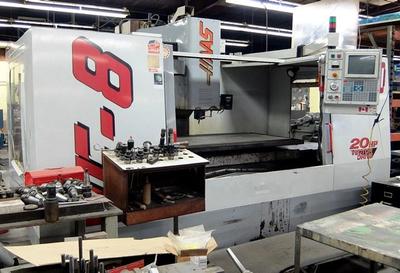 Haas vf 8 cnc vertical machining center new (1999)