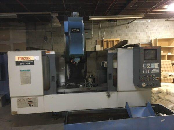 Mazak vtc 16b cnc vertical machining center (1995)