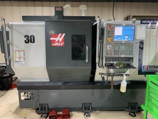 Haas st 30 cnc lathe w live tooling (2015)