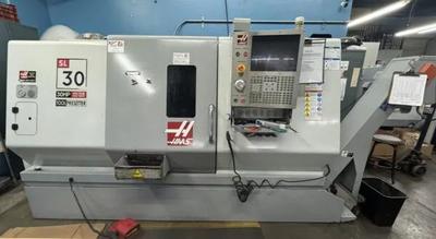 Haas SL30 CNC Turning Center Lathe Tool Presetter Rigid Tapping Chip Auger (2008)