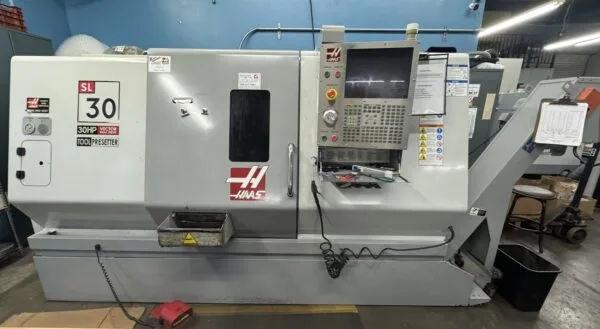 Haas SL30 CNC Turning Center Lathe Tool Presetter Rigid Tapping Chip Auger (2008)