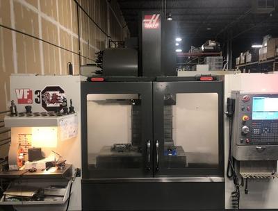 Haas vf3 cnc vertical machining center (2014)