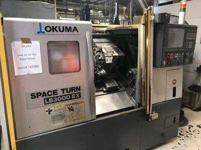 Okuma lb3000ex m cnc lathe (2010)